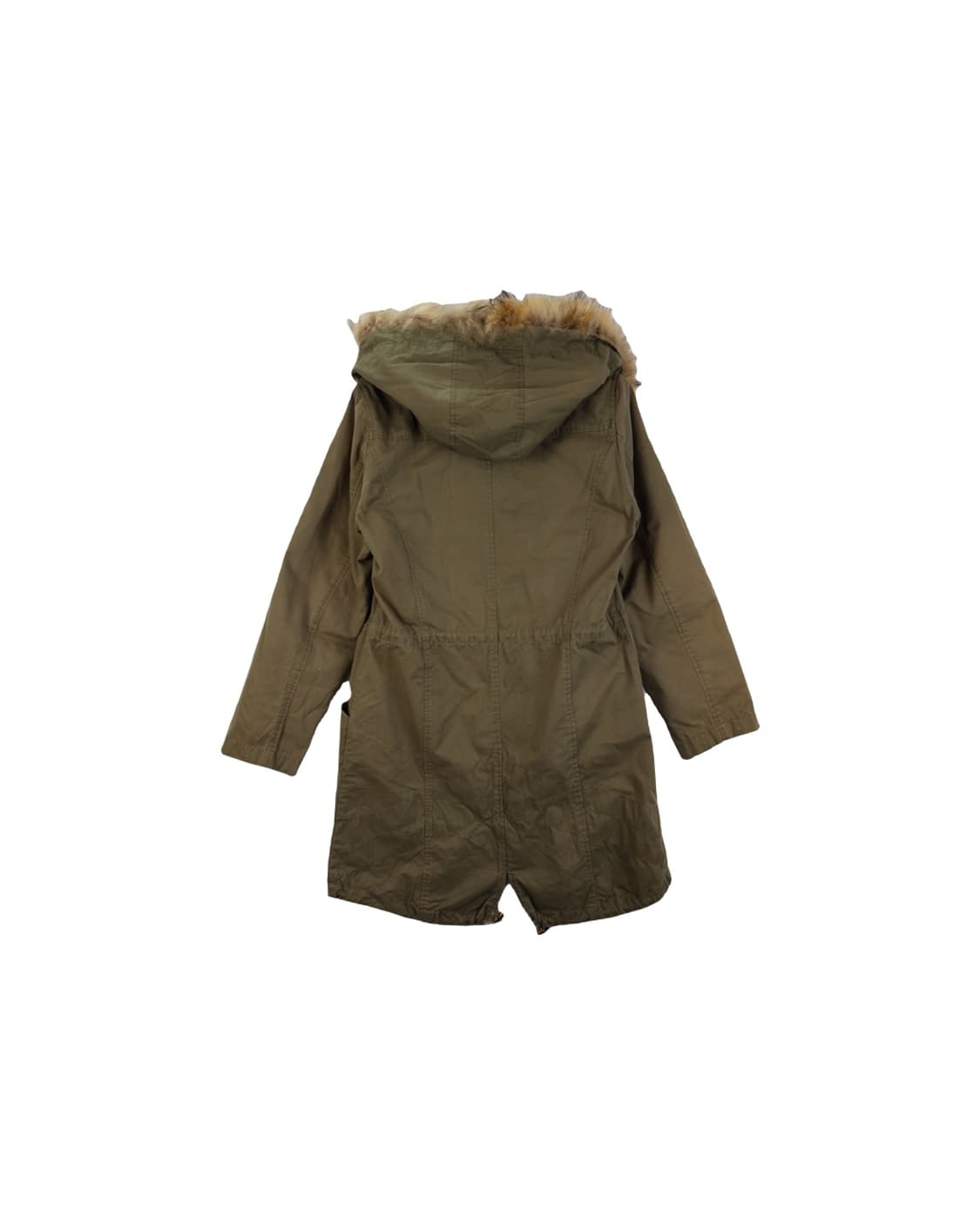 Jpn Khaki Military Hoodie Fur Coat 상품이미지4