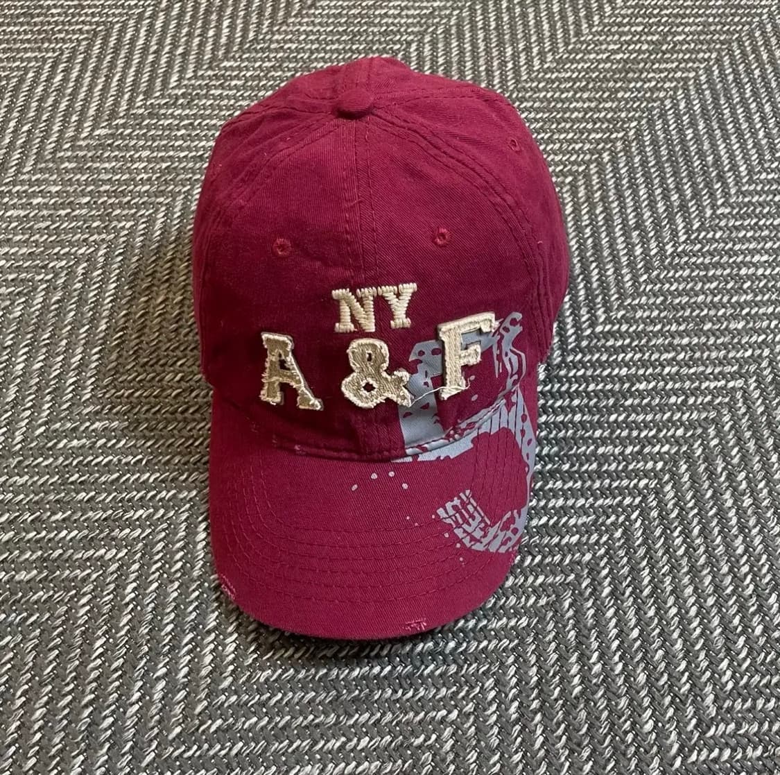 아베크롬비 버건디 볼캡 NY A&F(OS) 상품이미지1