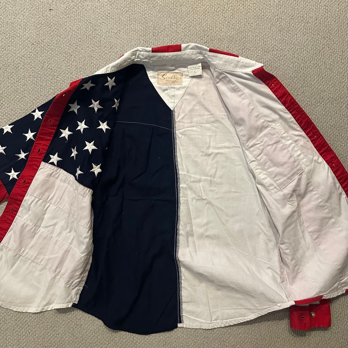 빈티지 성조기 USA Flag Shirt 셔츠 상품이미지6