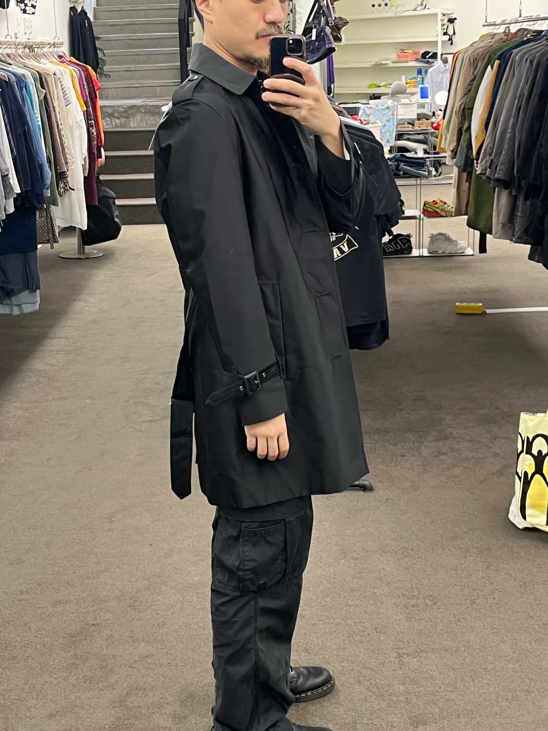 일본 생산 나일론 트렌치 코트 상품이미지8