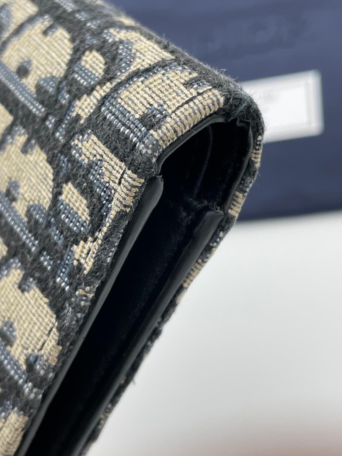 [ 풀구성 / 새상품급 ] 정품 디올 오블리크 반지갑 베이지  상품이미지9