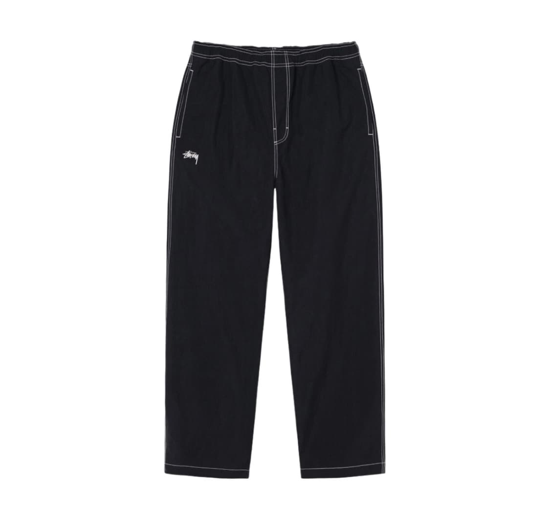 스투시 나일론 풀섬 비치 팬츠 블랙  상품이미지1