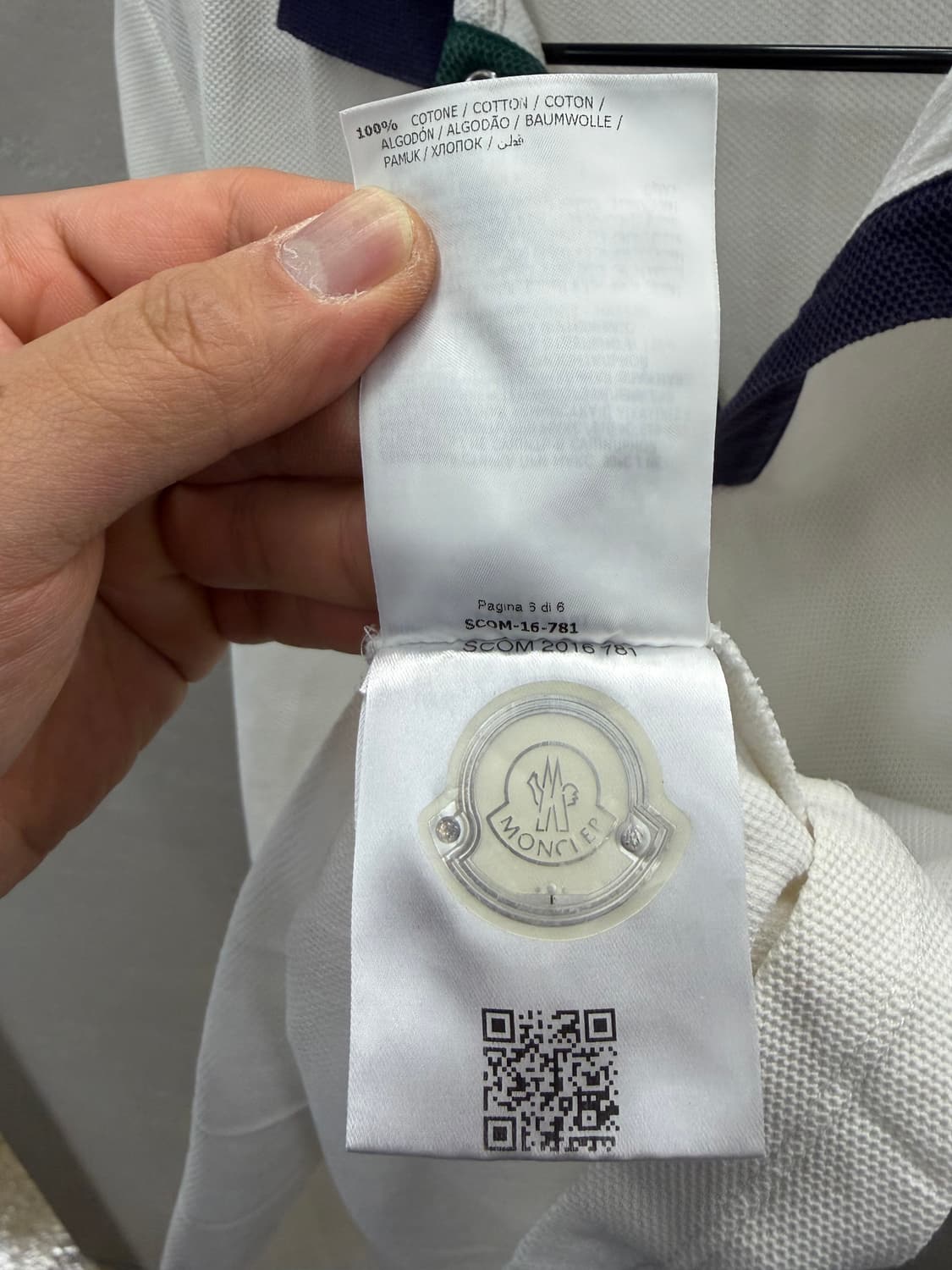 몽클레르 화이트 폴로 카라티셔츠 M 상품이미지7