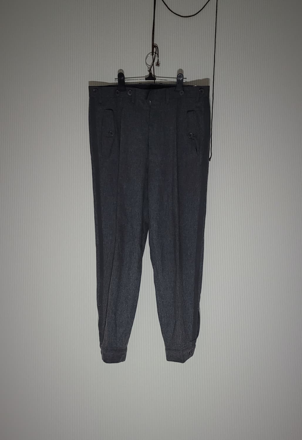 요지 야마모토 뿌르옴므 울 팬츠 상품이미지5