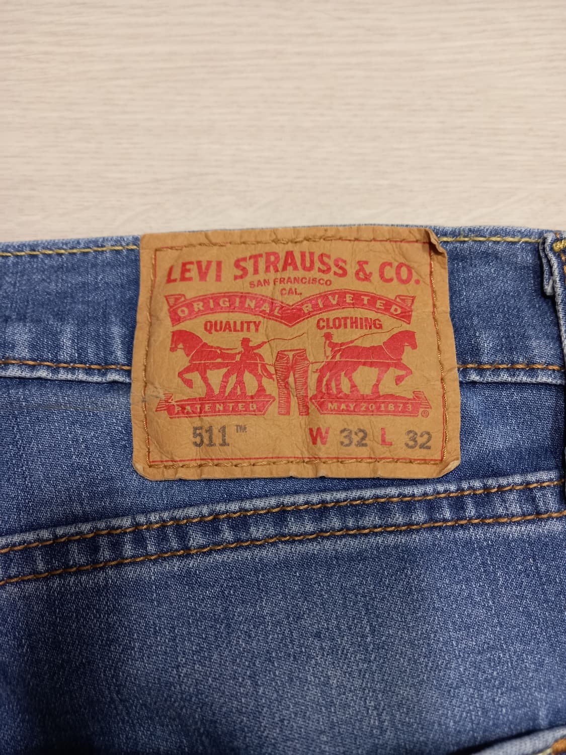 32 리바이스511 워싱 부드러운스판 슬림일자진 32-279 상품이미지5