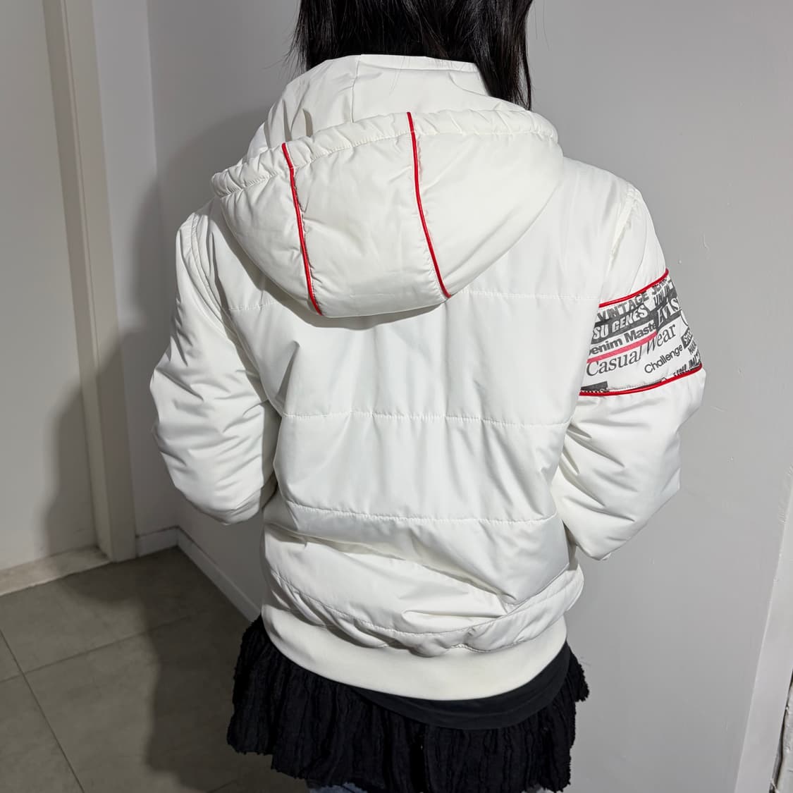 EVISU 에비수 화이트 패딩 상품이미지4