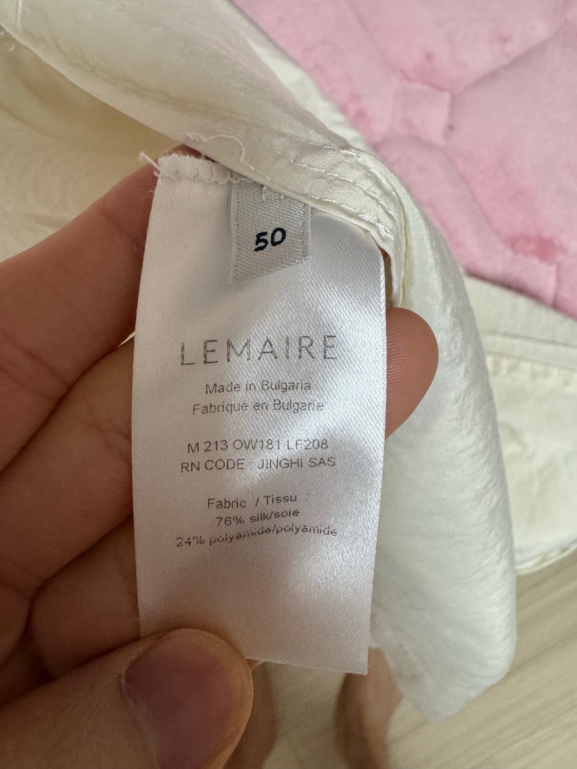 르메르 드라이실크 베이지 셔츠자켓 상품이미지4