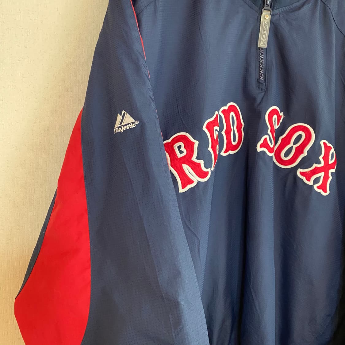 (L)마제스틱 보스톤레드삭스 하프집업 웜업 상품이미지5