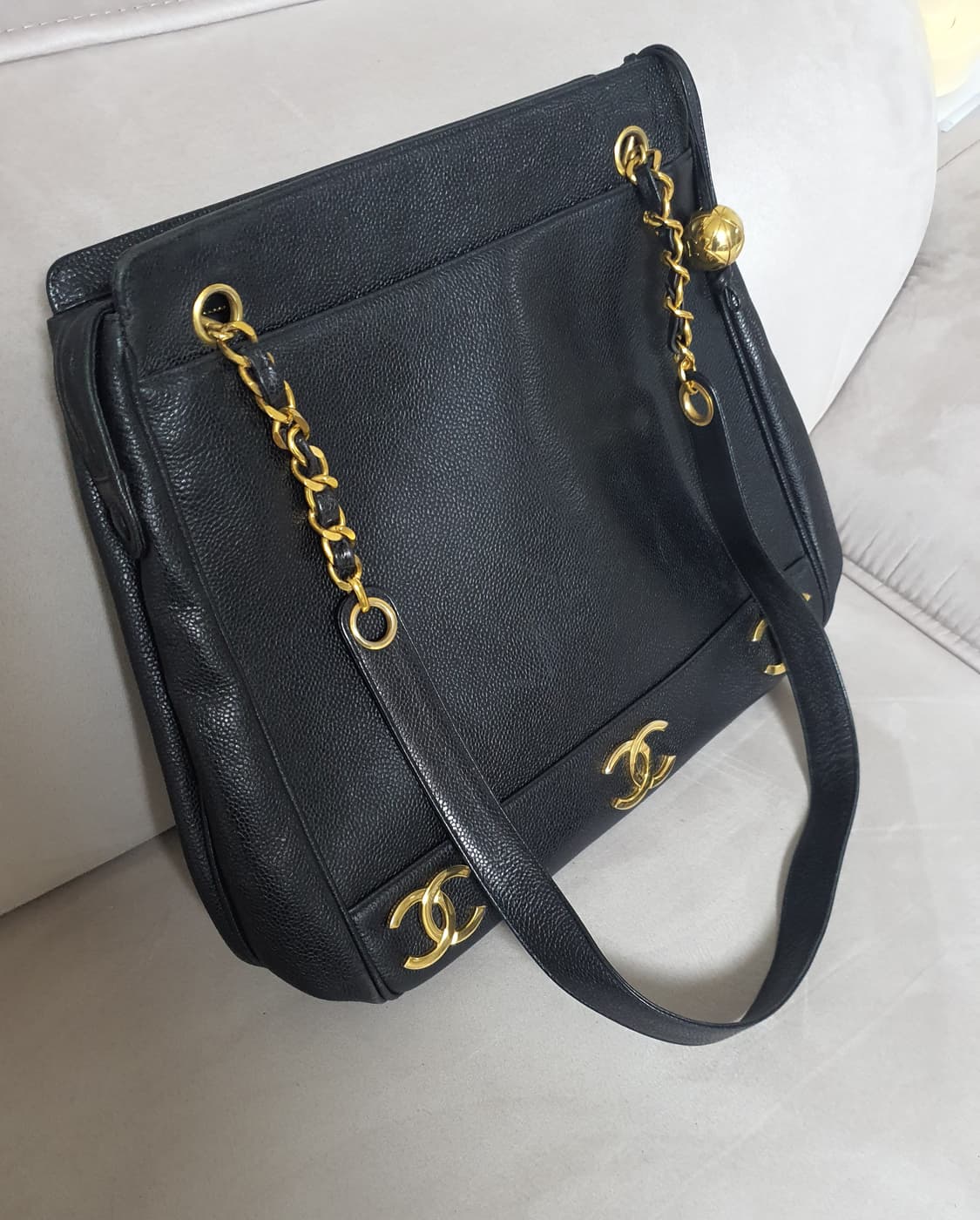 샤넬 트리플 CC 캐비어 숄더백 상품이미지4