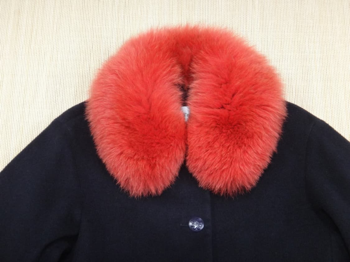 (FREE) 쥬시꾸뛰르 쥬시 퍼 카라 솔리드 코트 상품이미지3