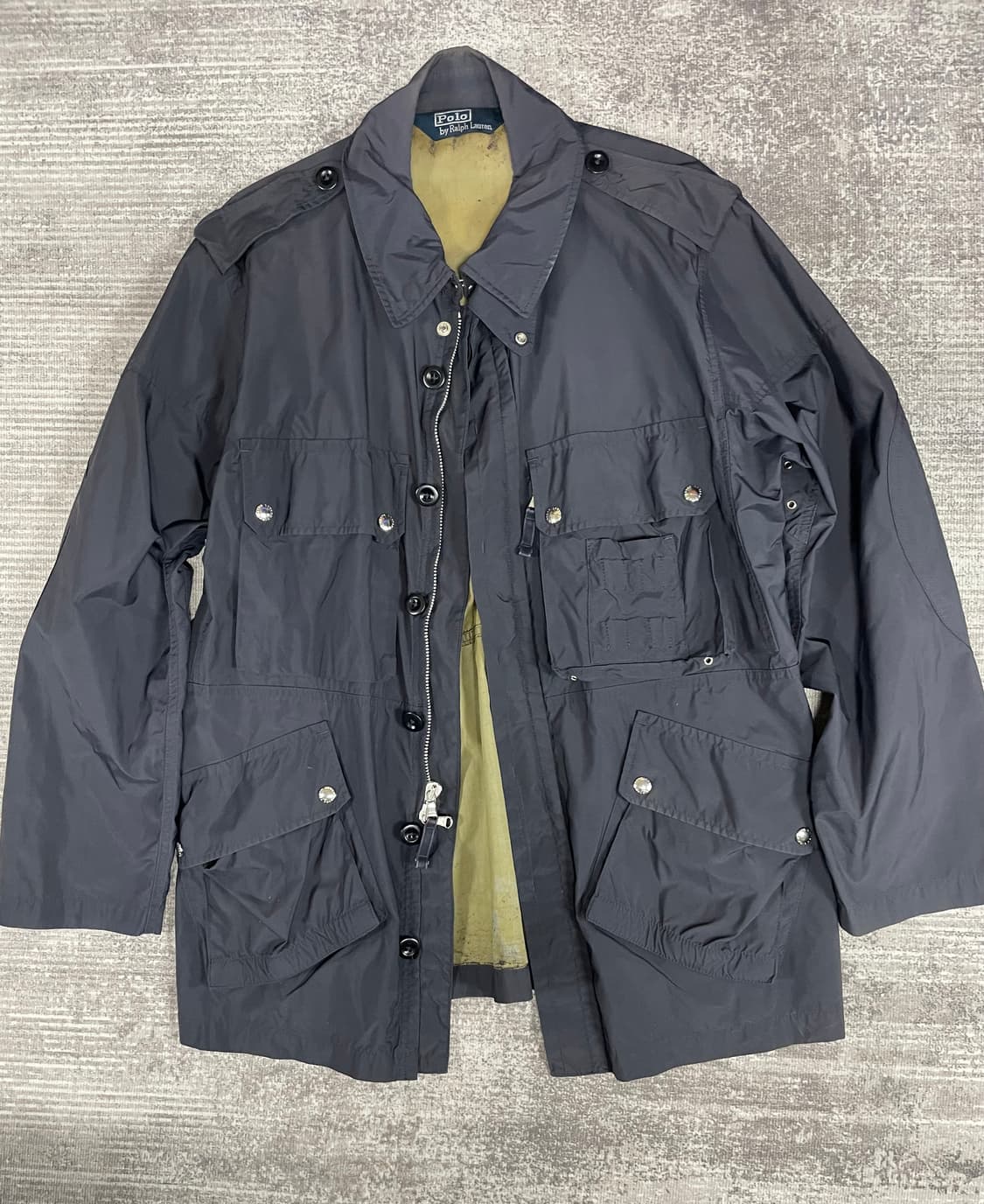 90s Polo RL 홀겹 야상 LAMPO지퍼 상품이미지1