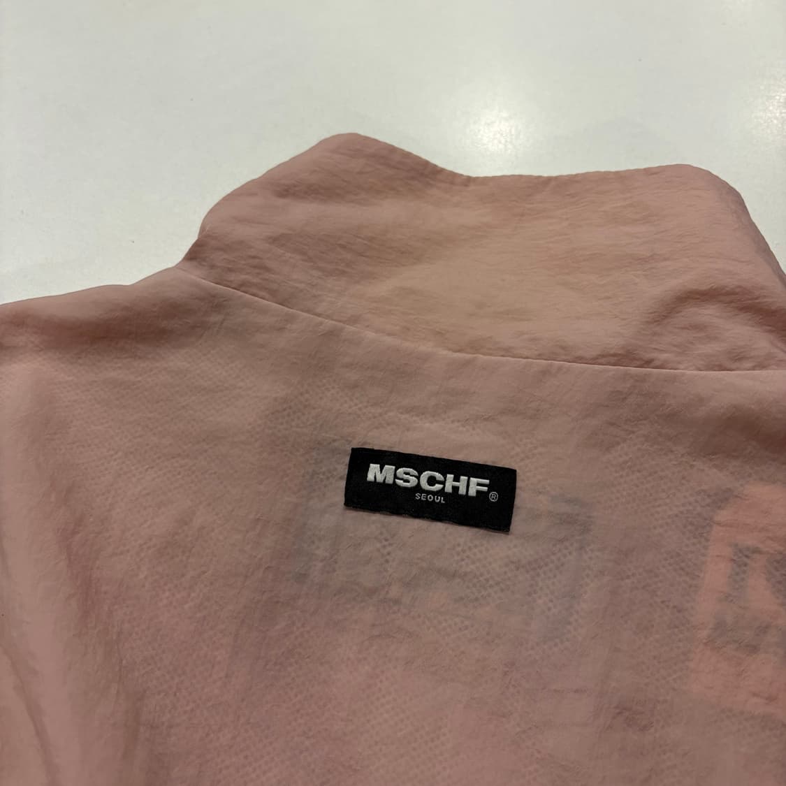 [OS] 미스치프 핑크 나일론 배색 바람막이 자켓 D541 상품이미지9