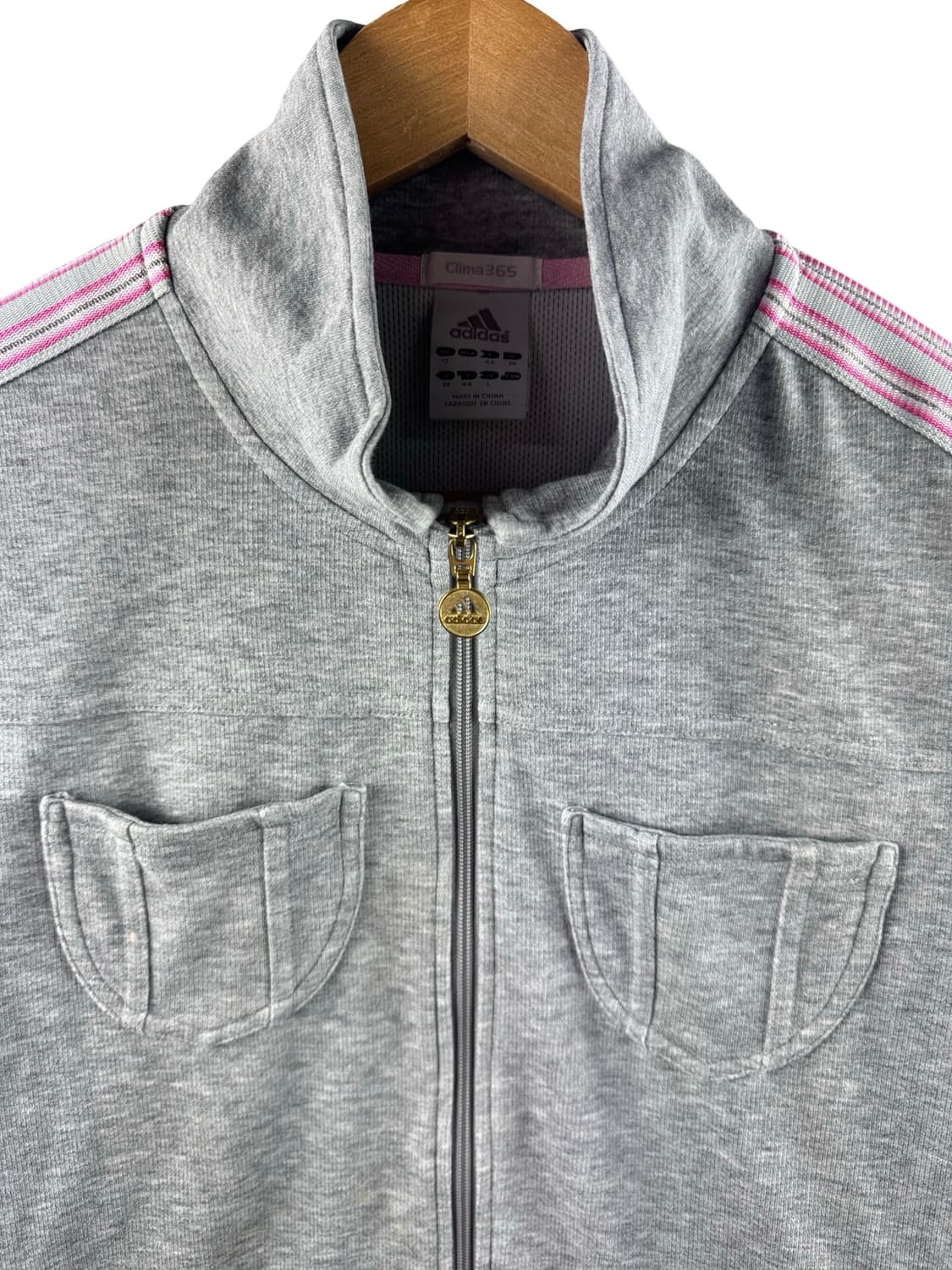 아디다스 그레이 핑크 코튼집업1984 상품이미지3