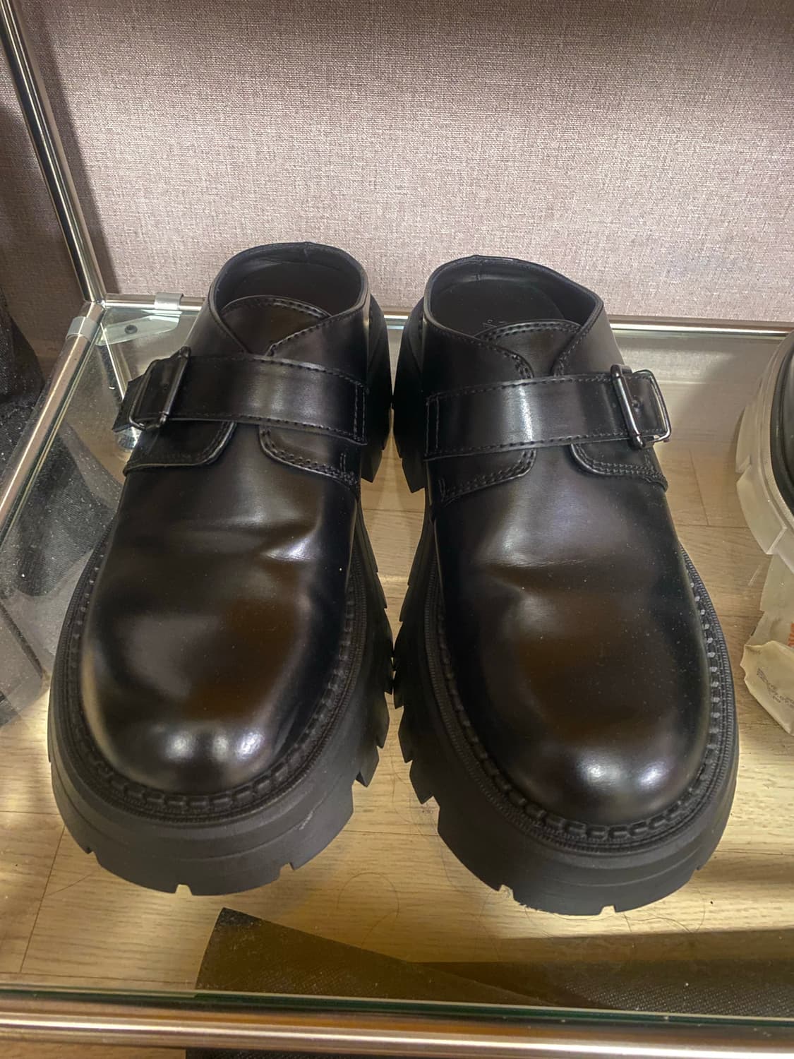 자라 남성 버클 레더 로퍼 구두 클로그 블로퍼 6cm 270 상품이미지1