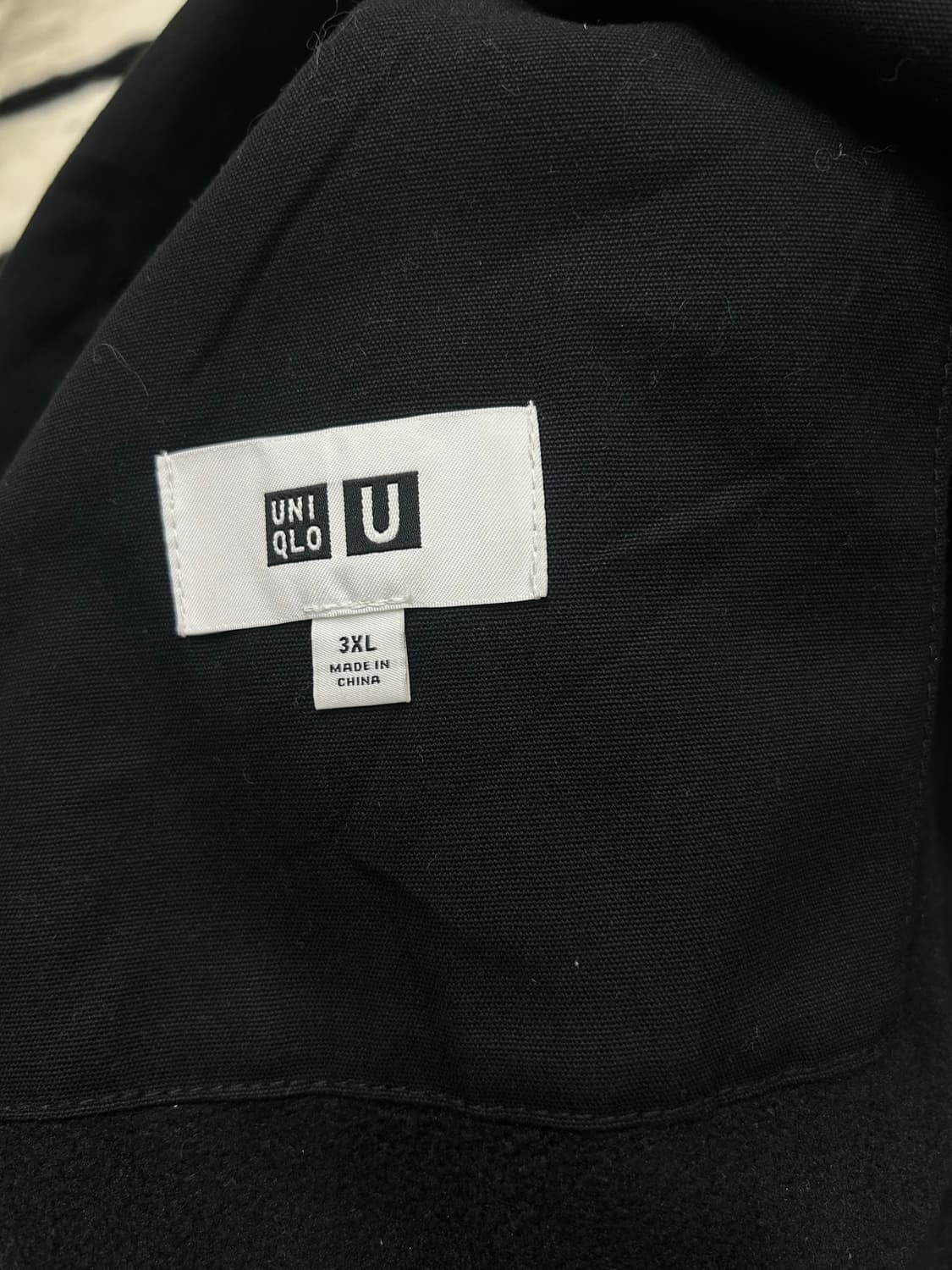 [3XL]유니클로U 후드집업 자켓/블랙/기모 상품이미지4