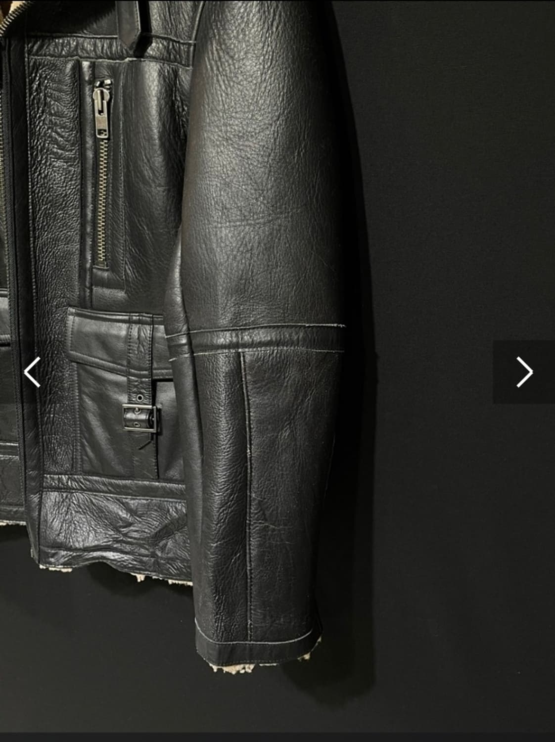 wind armor 양털 시어리 무스탕 자켓 상품이미지4