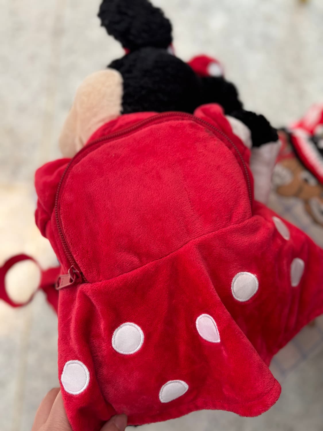 Vintage Minnie Mouse Plush Doll Backpack 상품이미지5