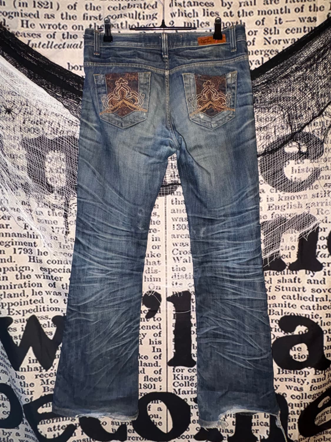 Deep blue Denim Bootcut Pants  상품이미지6