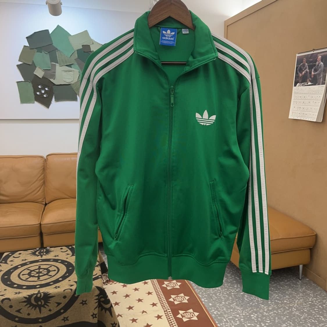 아디다스 Y2K 빈티지 딥그린 져지 집업 S C08638 상품이미지3