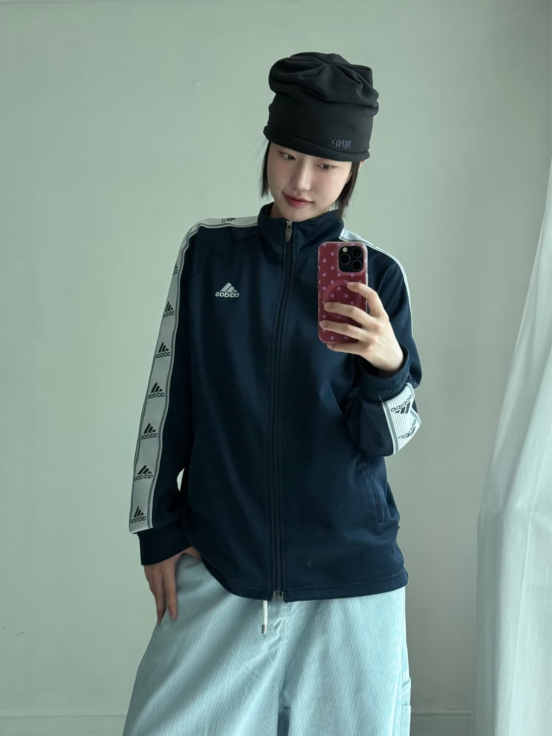 아디다스 사이드 트랙 로고 져지 상품이미지4