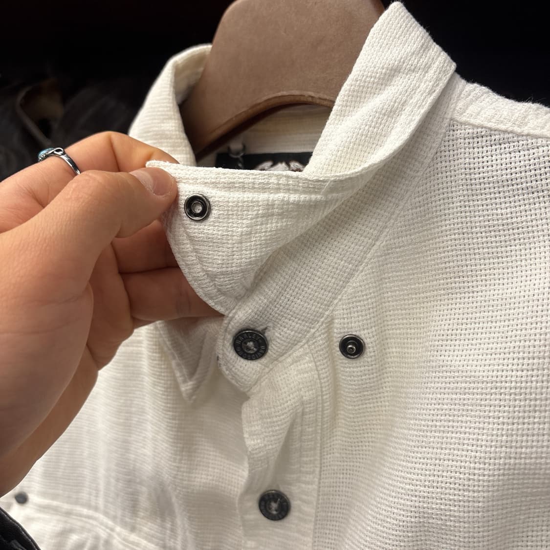 00s 할리데이비슨 쉴드리벳 워크포켓 오픈위브 메쉬셔츠 N1064 상품이미지8