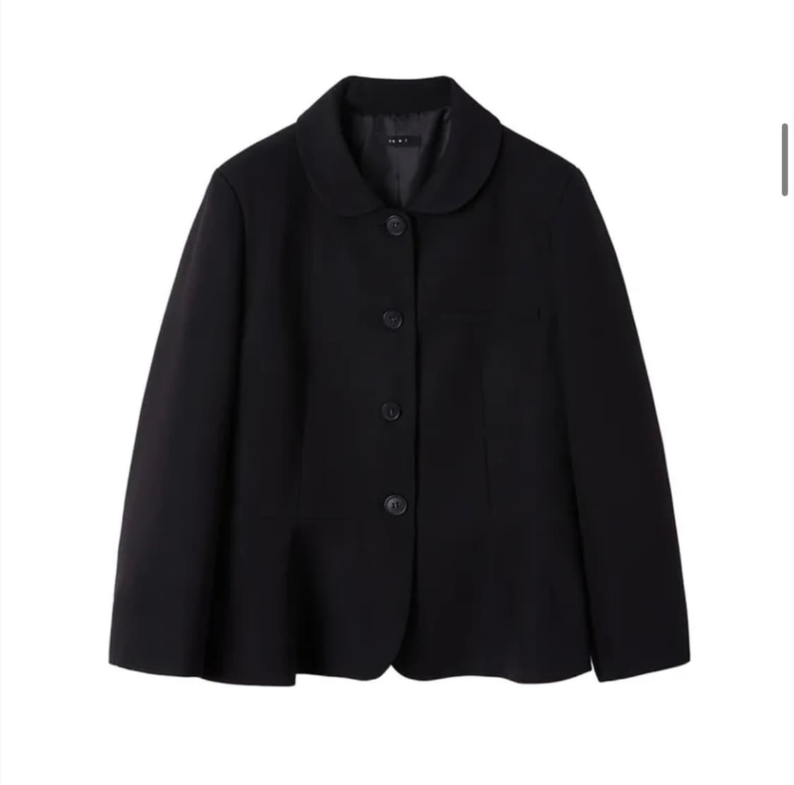 바니쉬먼트  Round collar flare jacket_black 상품이미지4