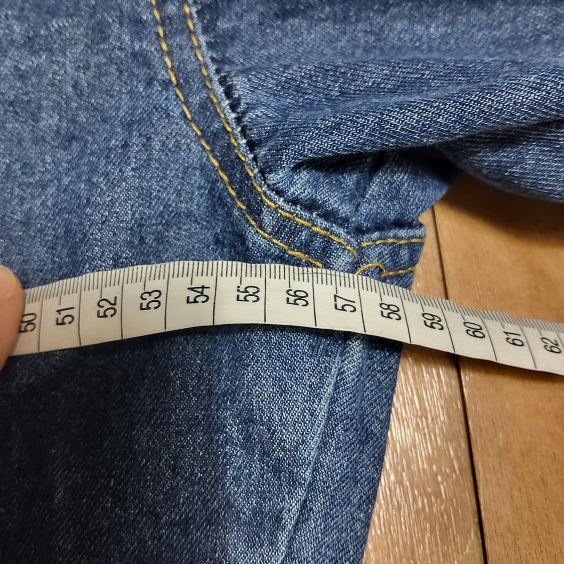 새상품 크롭 데님 자켓 청 자켓 너무 이쁨 상품이미지5