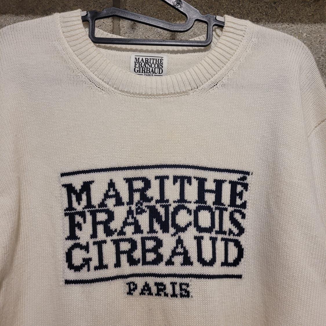 마리떼프랑소와저버 로고 니트 M 상품이미지3