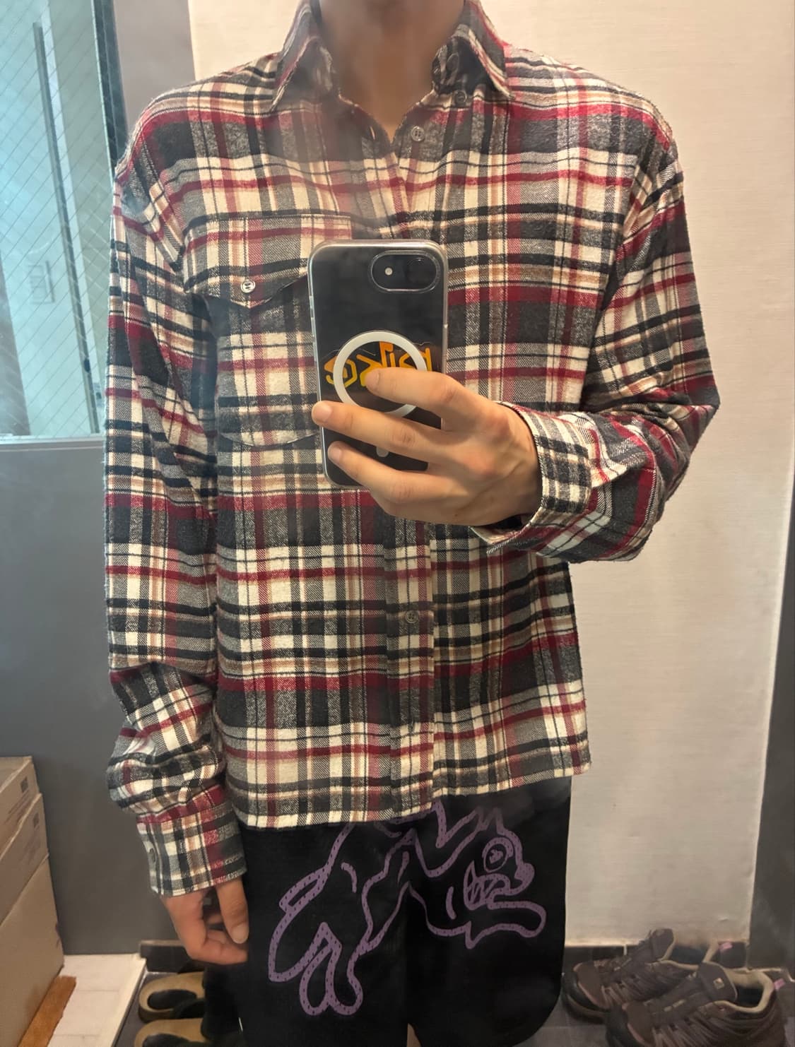 [M] 17FW 고샤루브친스키 원포켓 플란넬 셔츠 상품이미지5