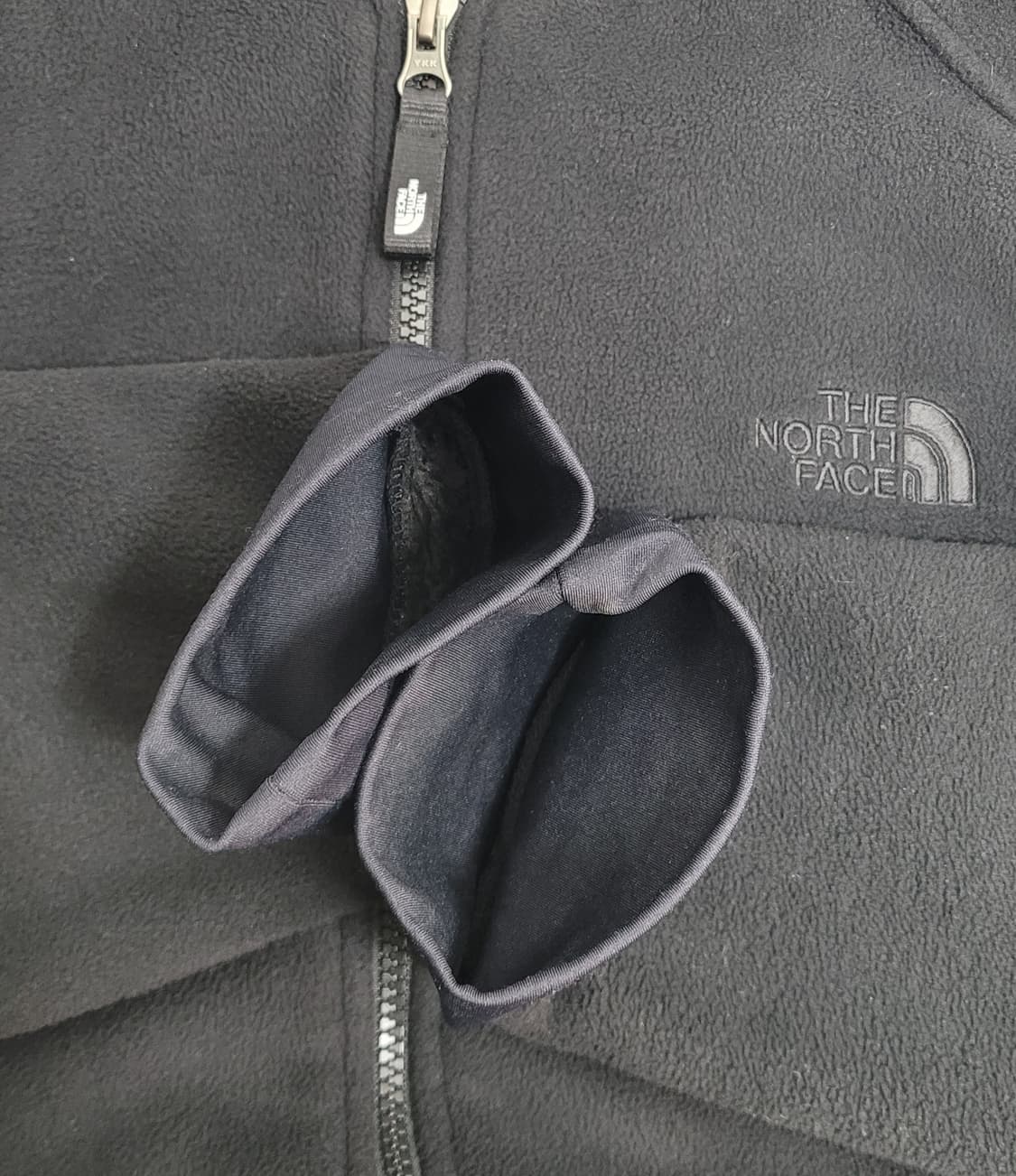 THE NORTH FACE 노스페이스 기모 집업 자켓 / 남 100 블랙 상품이미지5