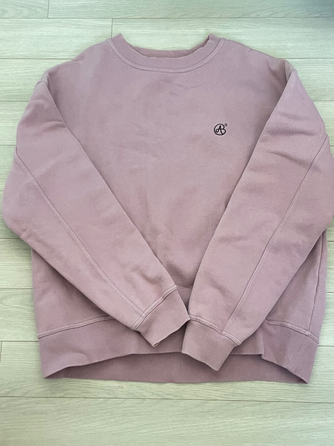 앤더슨벨 스웻셔츠 맨투맨 라벤더 핑크 상품이미지1