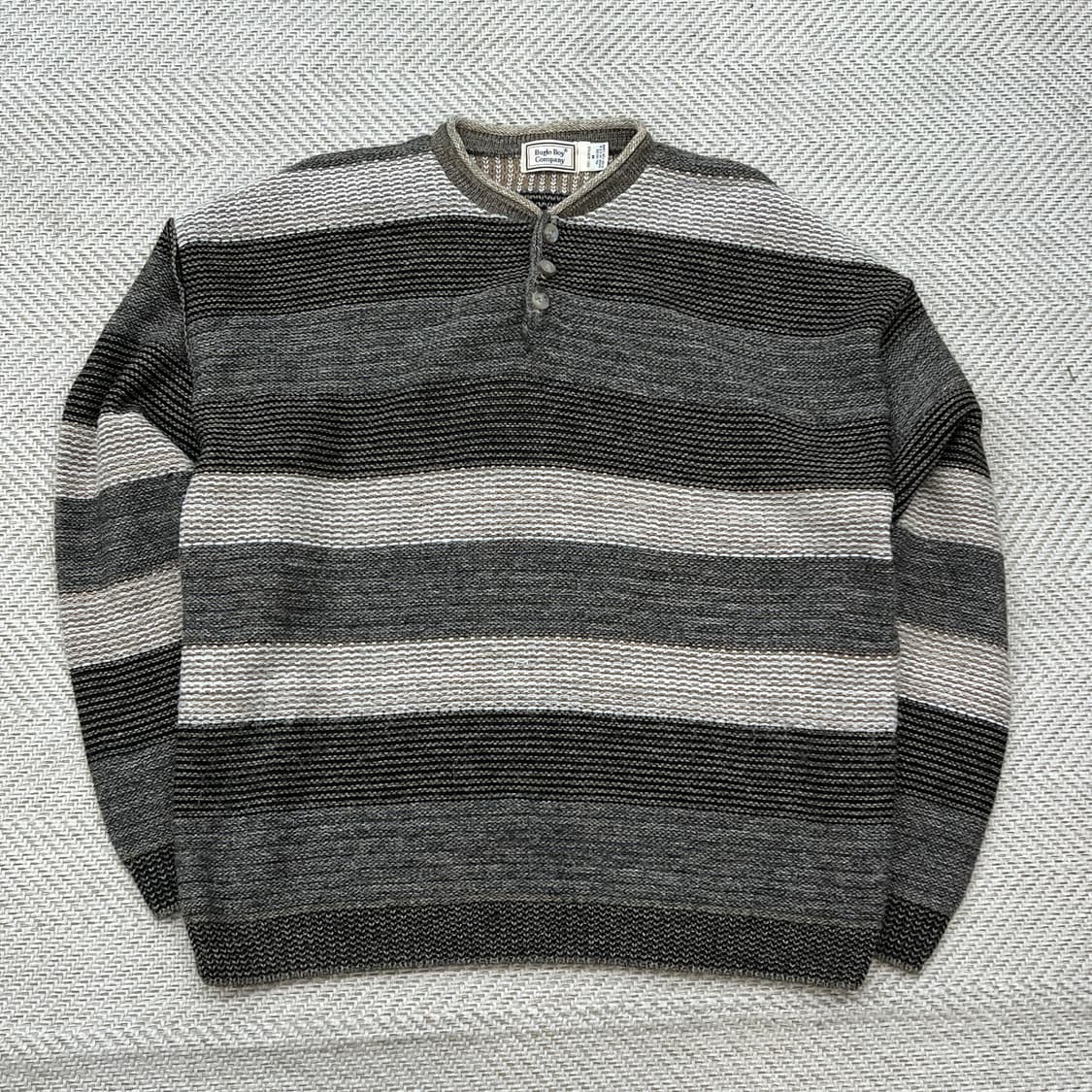 bugle boy company 스트라이프 헨리넥 니트 r2960 상품이미지1