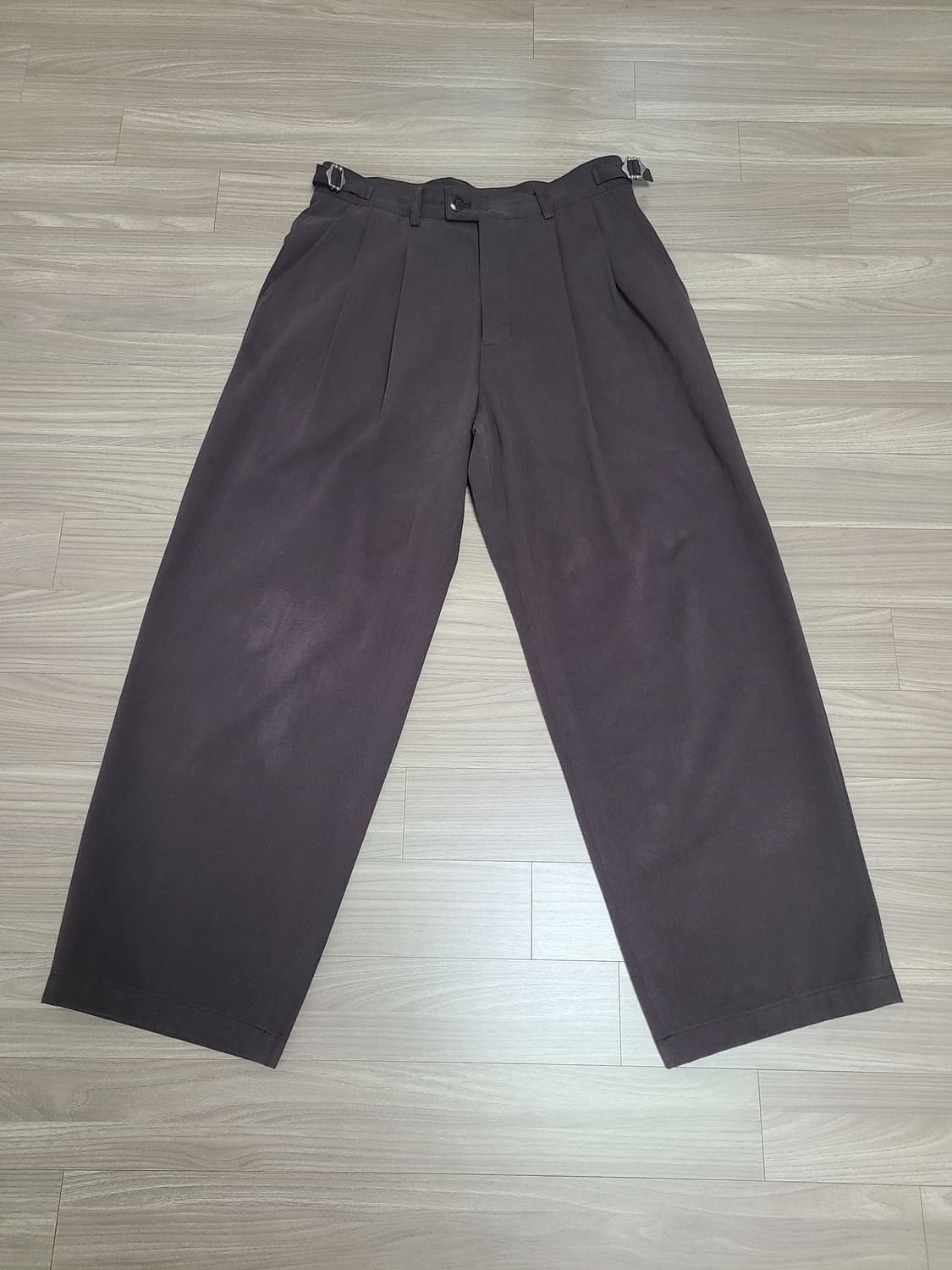 [1]노운 와이드 치노 팬츠 브라운 상품이미지2