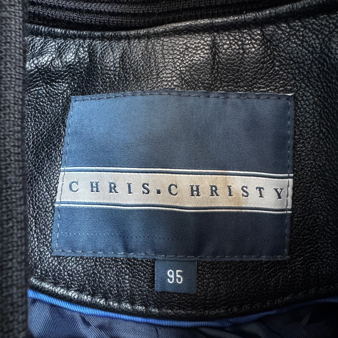 크리스크리스티 스컬 해골 리얼레더 염소가죽 봄버 가죽자켓 상품이미지8