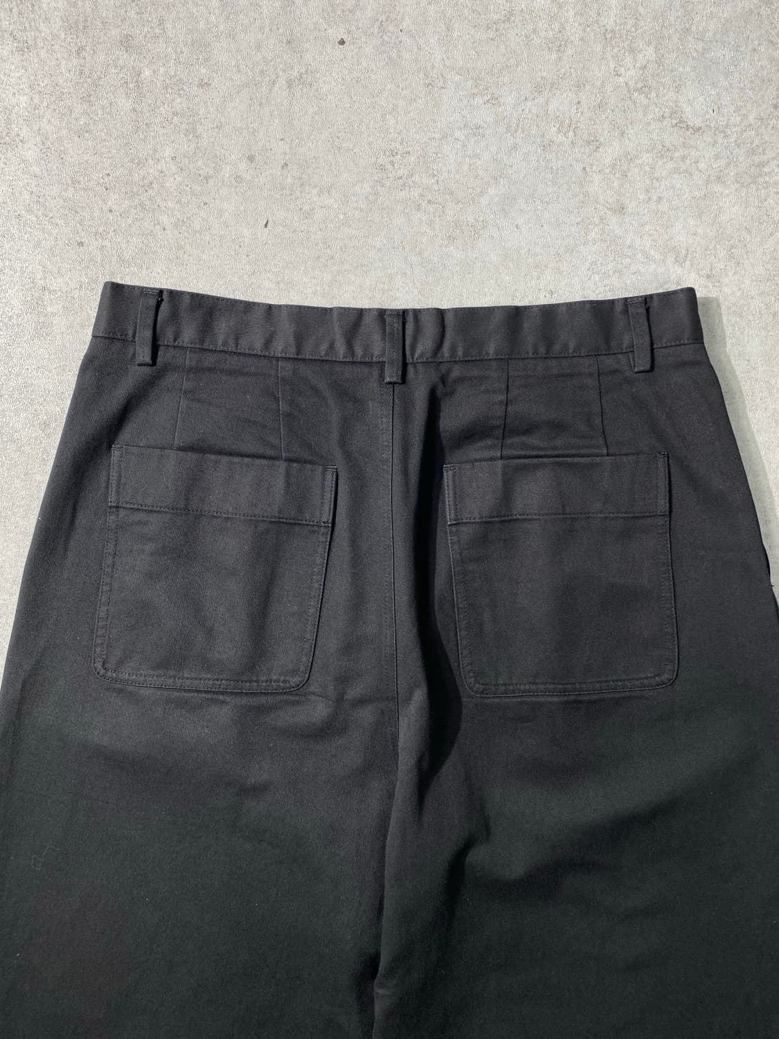 [34] Beaker 비이커 블랙 코튼 핀턱 와이드 팬츠 상품이미지6