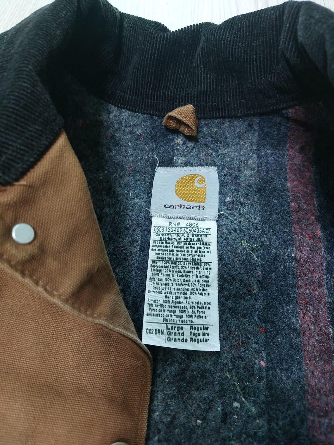 칼하트 초어코트 c02 brn 상품이미지2