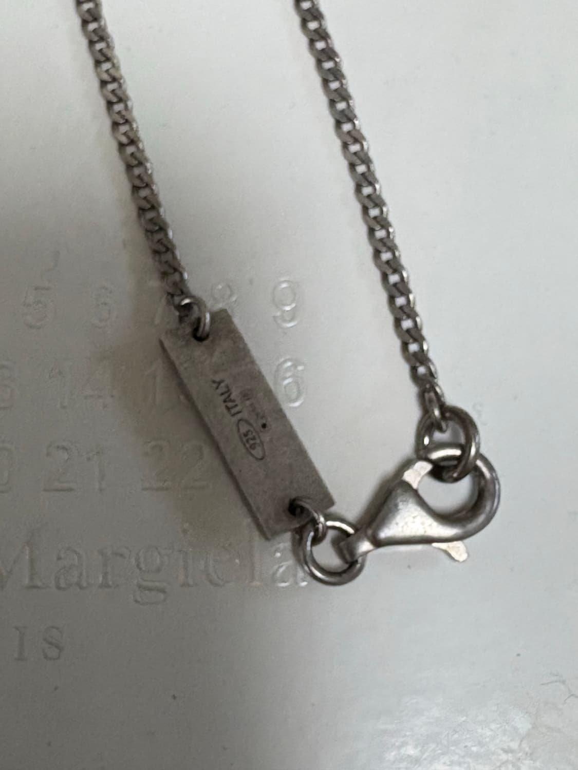 마르지엘라 reverse logo necklace 상품이미지5