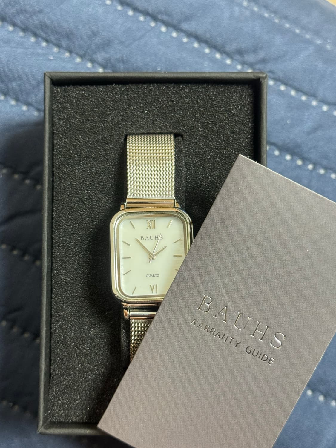 BAUHS(럼튼) 하버 메쉬 시계 화이트 실버 상품이미지5