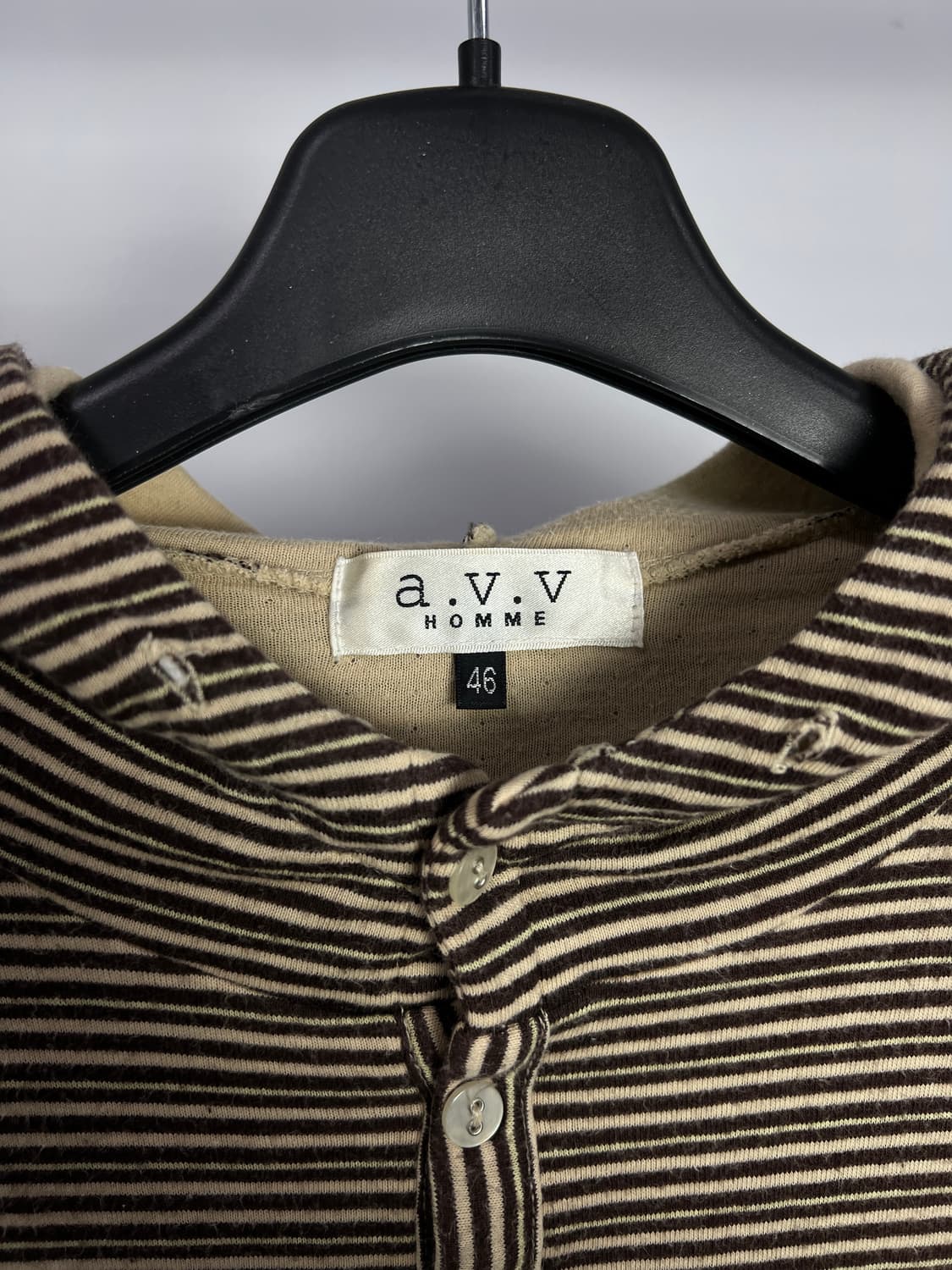 A.V.V HOMME 스트라이프 후드티 상품이미지3