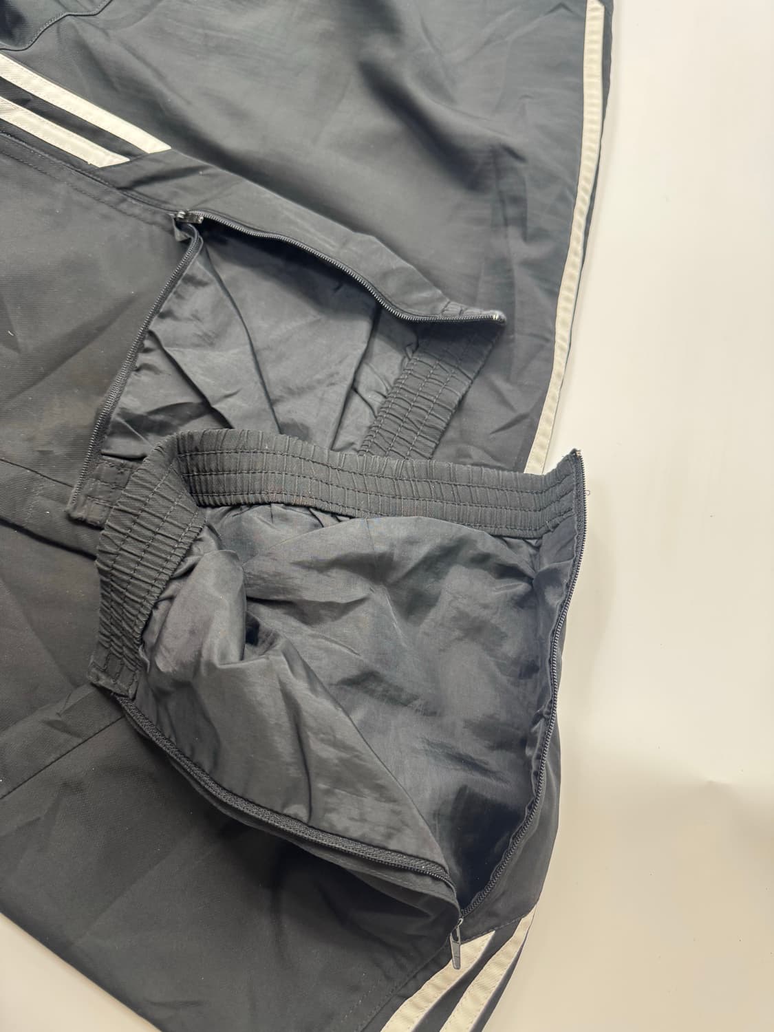 아디다스 삼선 블랙 트랙팬츠 바람막이 바지 상품이미지5