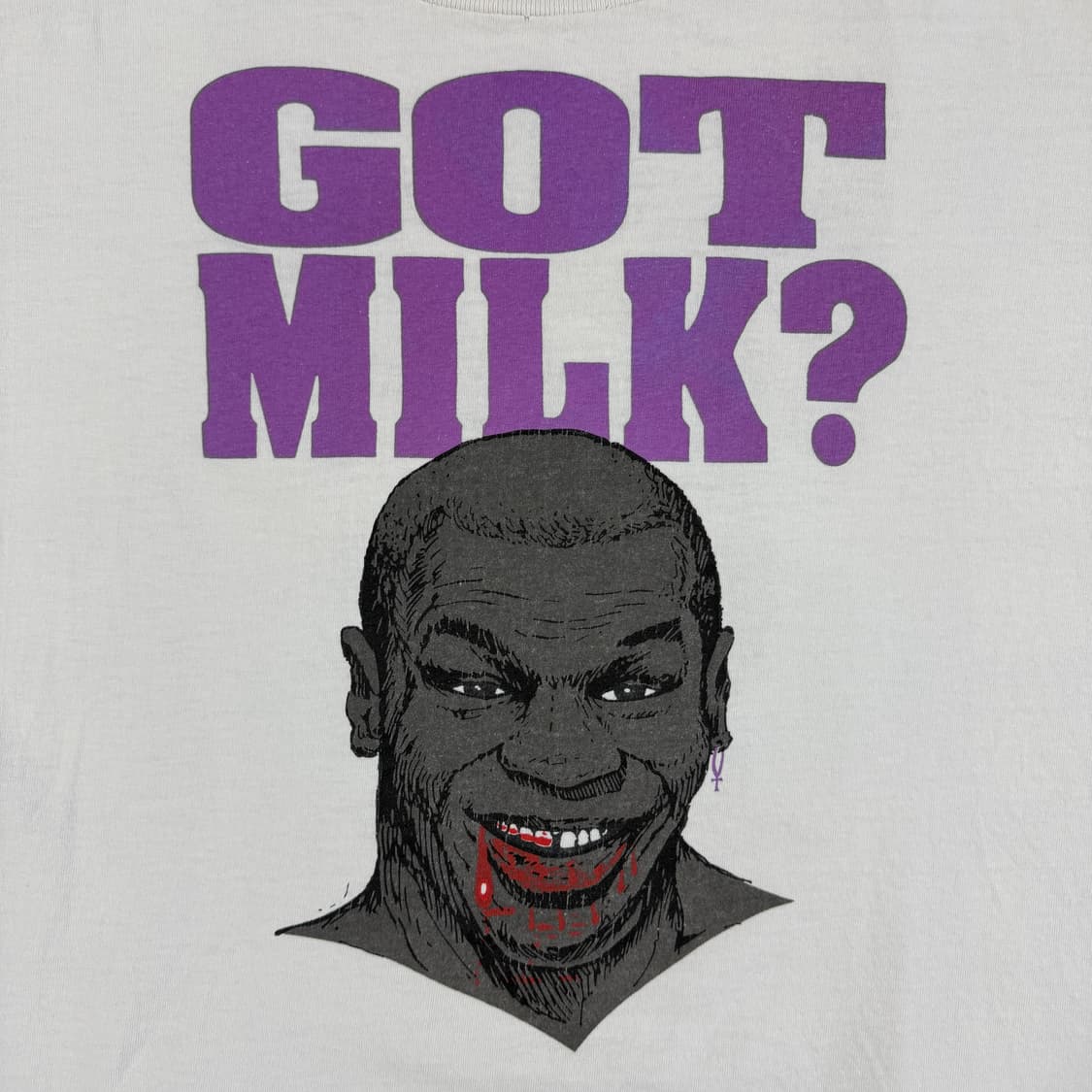 빈티지 90s Tyson Got Milk 타이슨 갓밀크 패러디 티셔츠 상품이미지3