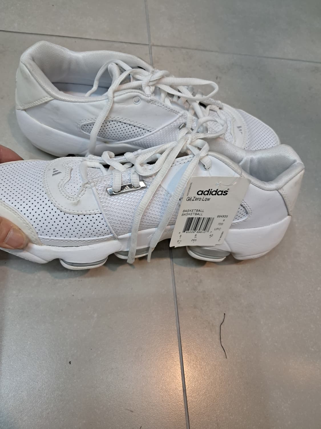 아디다스 MEGA 흰/오렌지 운동화 270(새상품) 상품이미지3