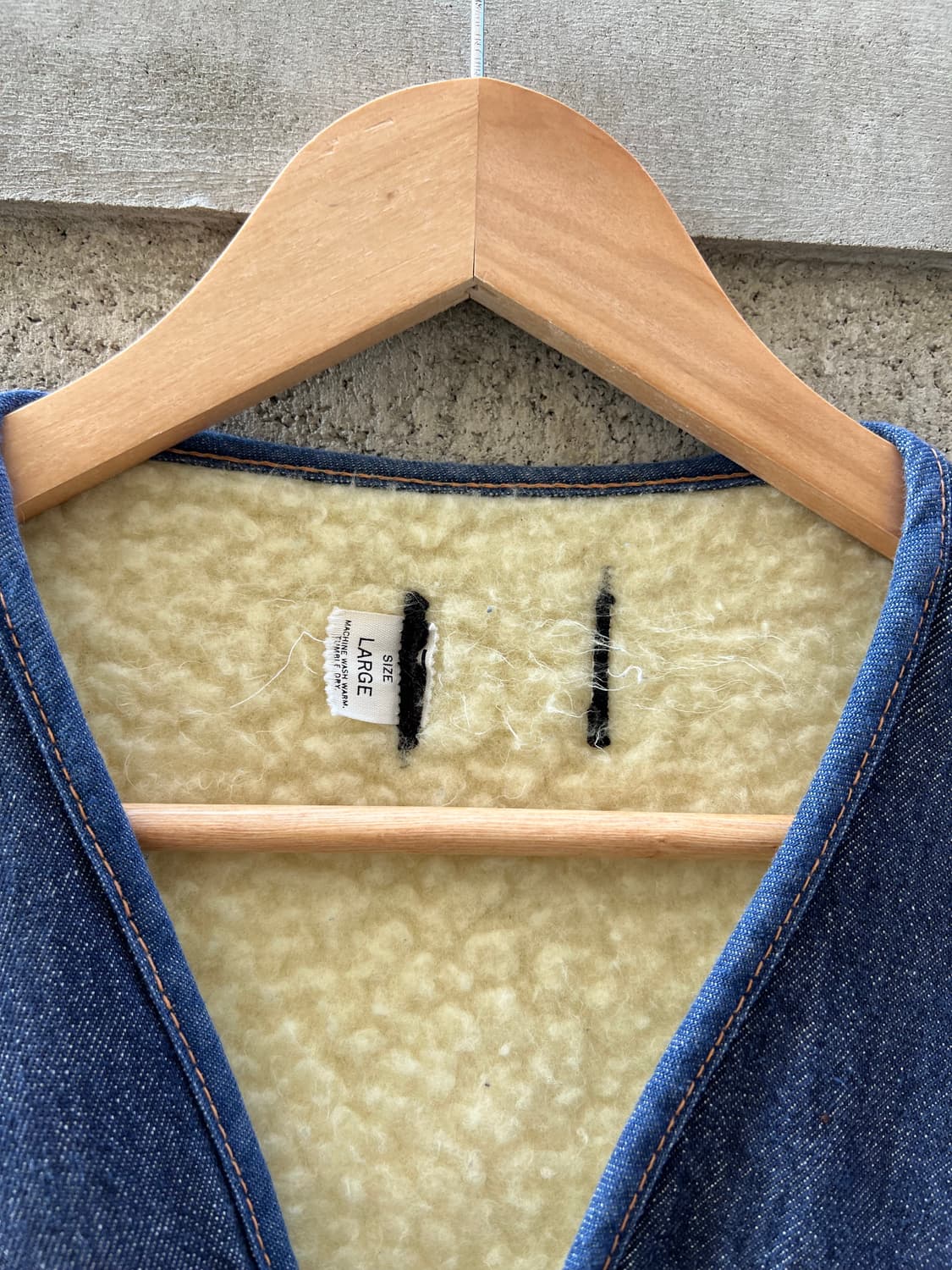 1970s SEARS ROEBUCKS DENIM 빈티지데님쉐르파베스트 상품이미지8