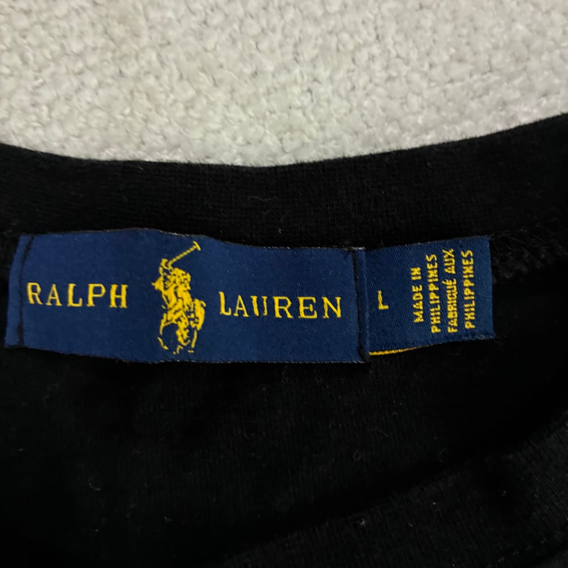 폴로 랄프로렌 블랙 반팔 티셔츠 L 상품이미지2