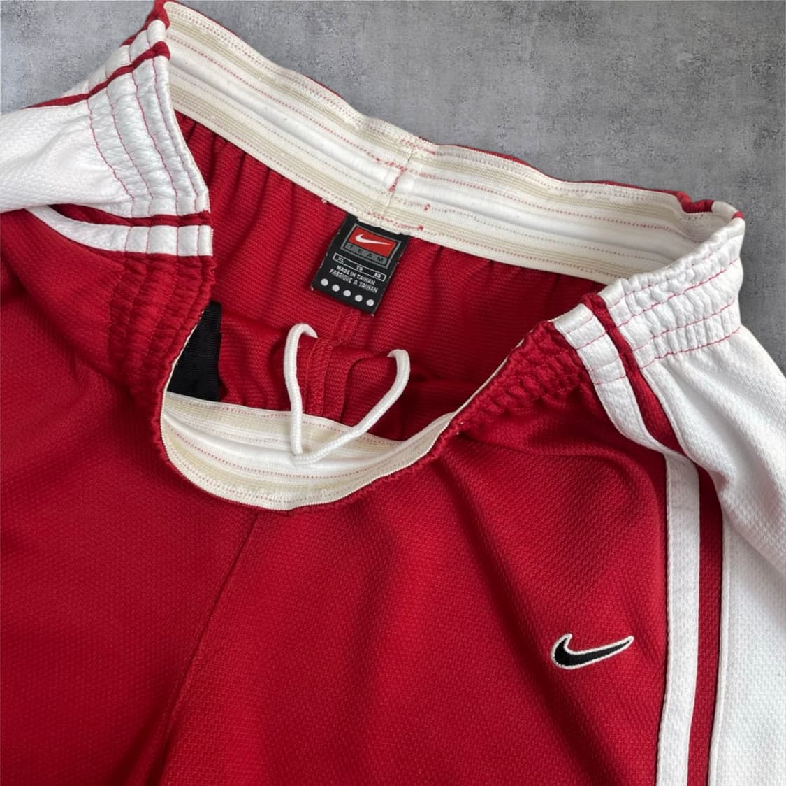 나이키 Nike 알파프로젝트 레드 화이트 배색 메쉬 농구 반바지 XL 상품이미지2