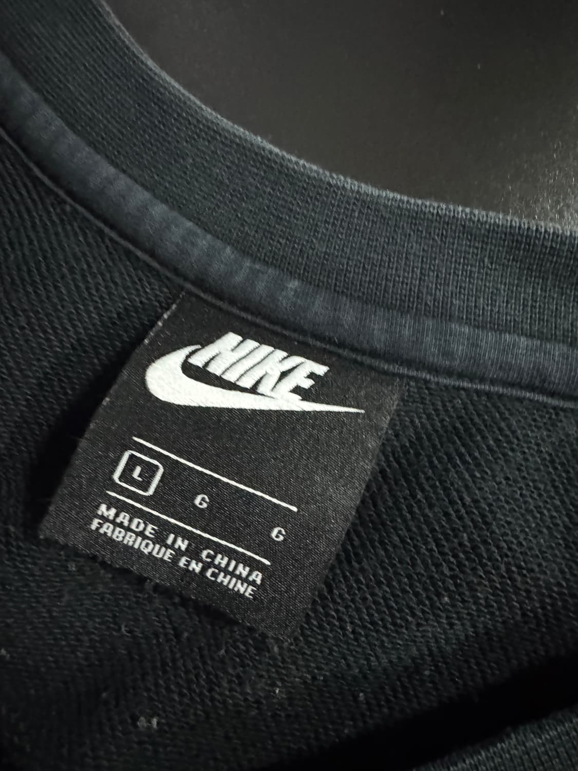 나이키 더블 스우시 뒷 프린팅 맨투맨 L 네이비 상품이미지3