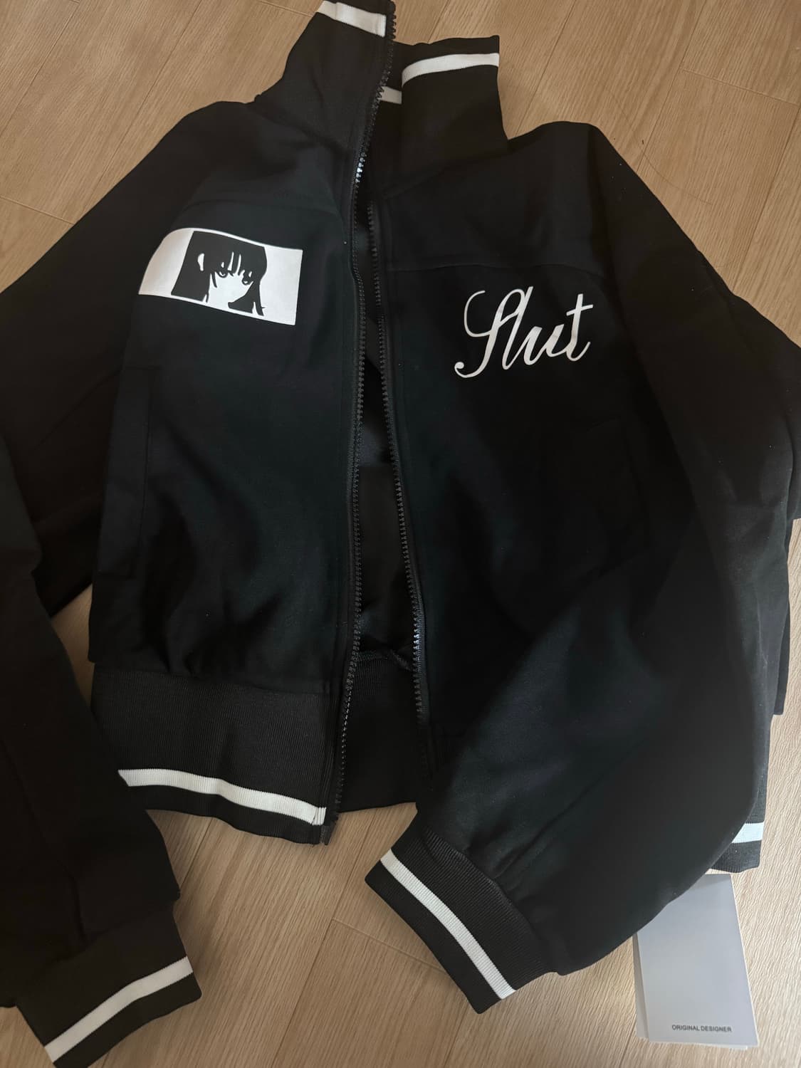 본네 Bonnae 패치 트랙 자켓 블랙 상품이미지2