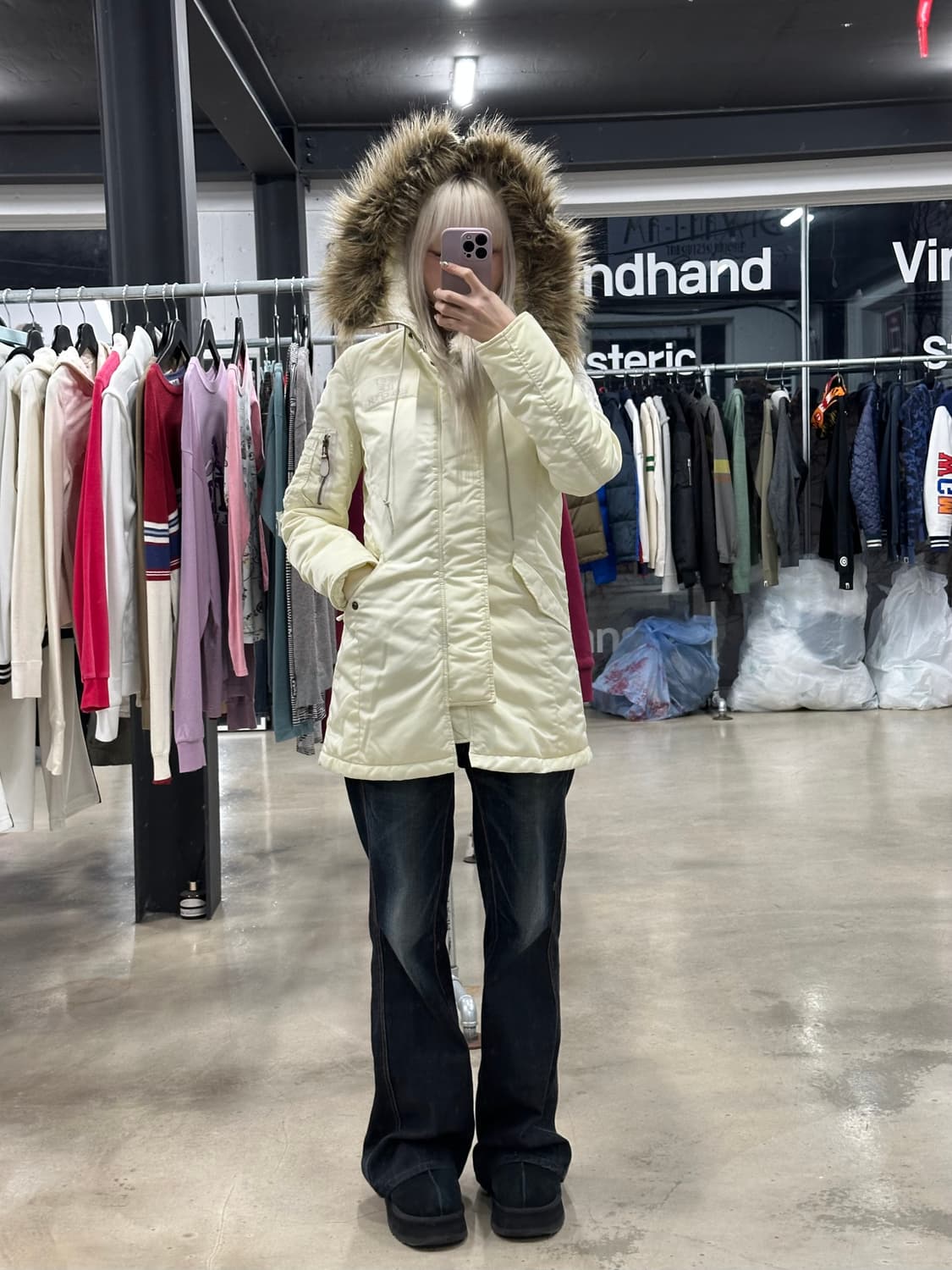 히스테릭 글래머 N2B 패딩 점퍼 상품이미지1