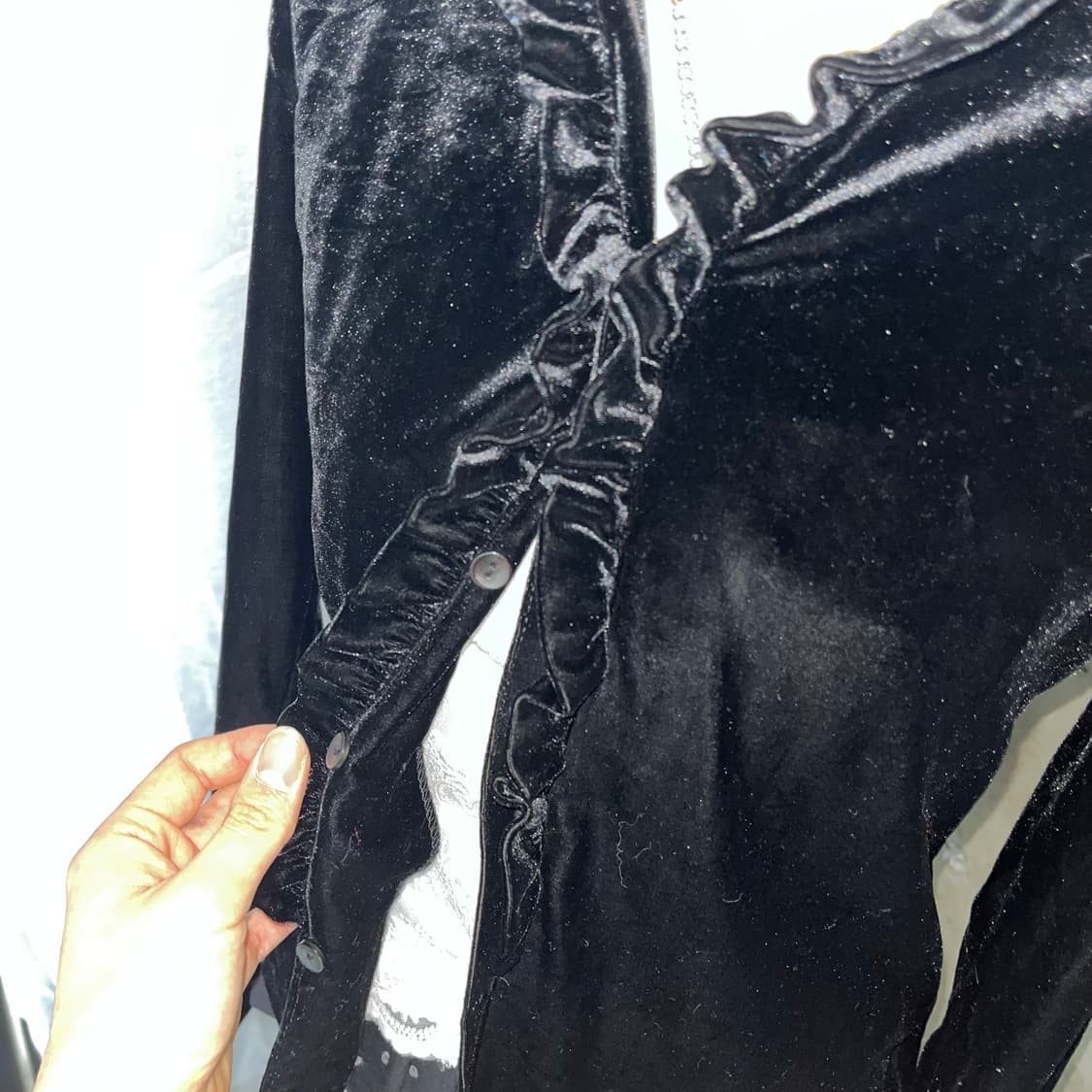 고딕 벨벳 레이스 가디건 상품이미지2