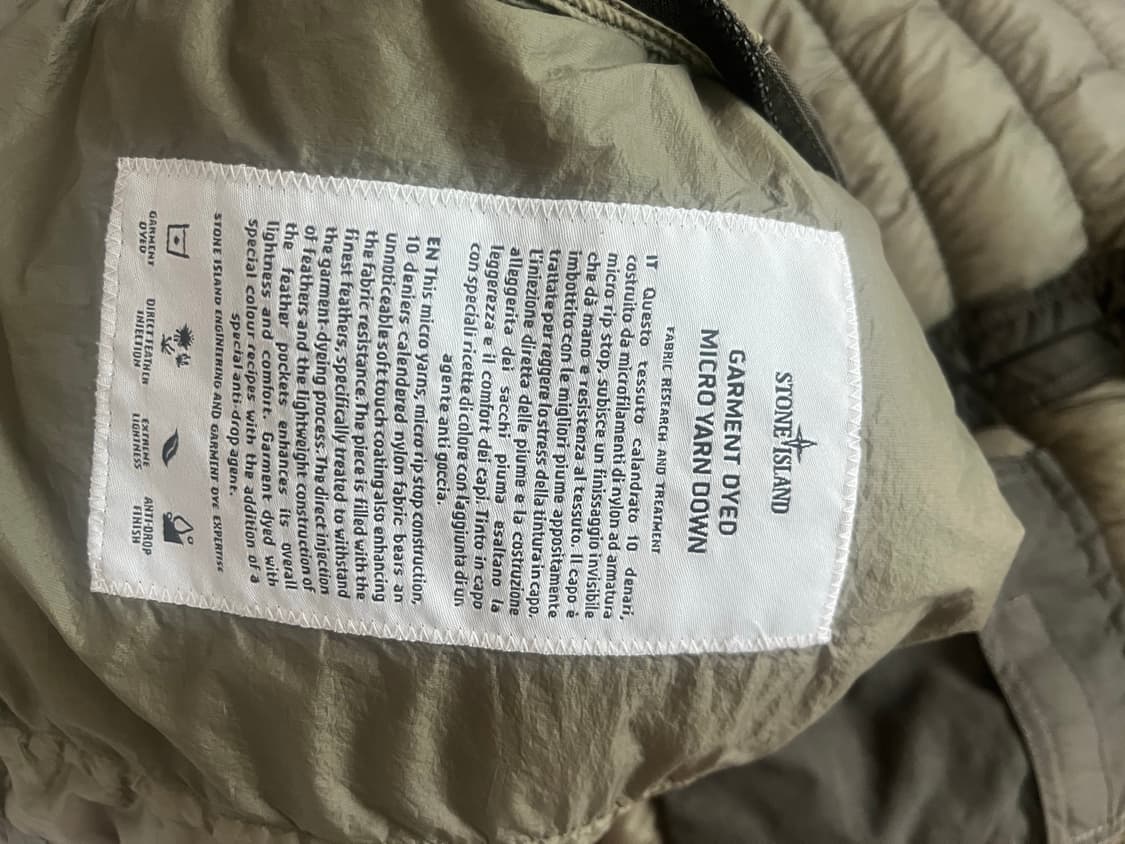 18FW 스톤아일랜드 마이크로얀 논후드 경량패딩 XL 상품이미지2